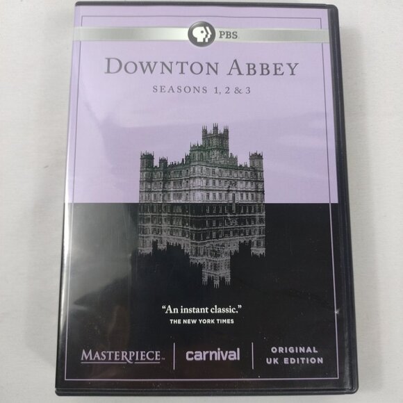 Downton Abbey Seasons 1,2, & 3, by PBS, 9 Disc DVD Set w/ Slipcover Used - Picture 3 of 10